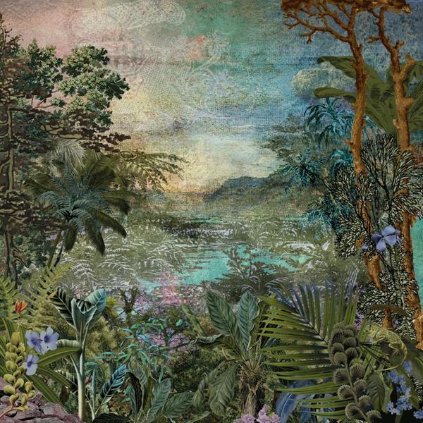 FOTOMURALE KOMAR HERITA GE1 SU TNT NATURA VERDE 250x250cm(5teli)