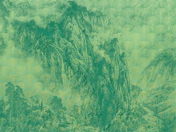 FOTOMURALE KOMAR HERITA GE1 SU TNT MONTAGNA VERDE 400x280cm(8tel