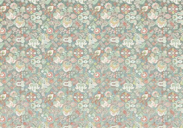 FOTOMURALE KOMAR HERITA GE1 SU TNT FIORI VERDE BEIGE 400x280cm(8