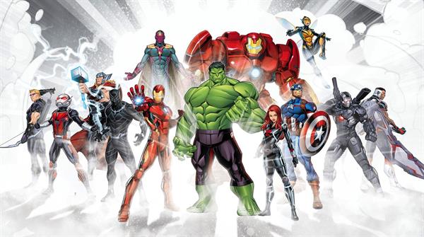 FOTOMURALE WONDERLAND   /IN TNT AVENGERS 500X280 CM (10TELI)