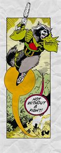 FOTOMURALE INTO ADVENTURE GUARDIANS RETRO COMIC 100X250 CM