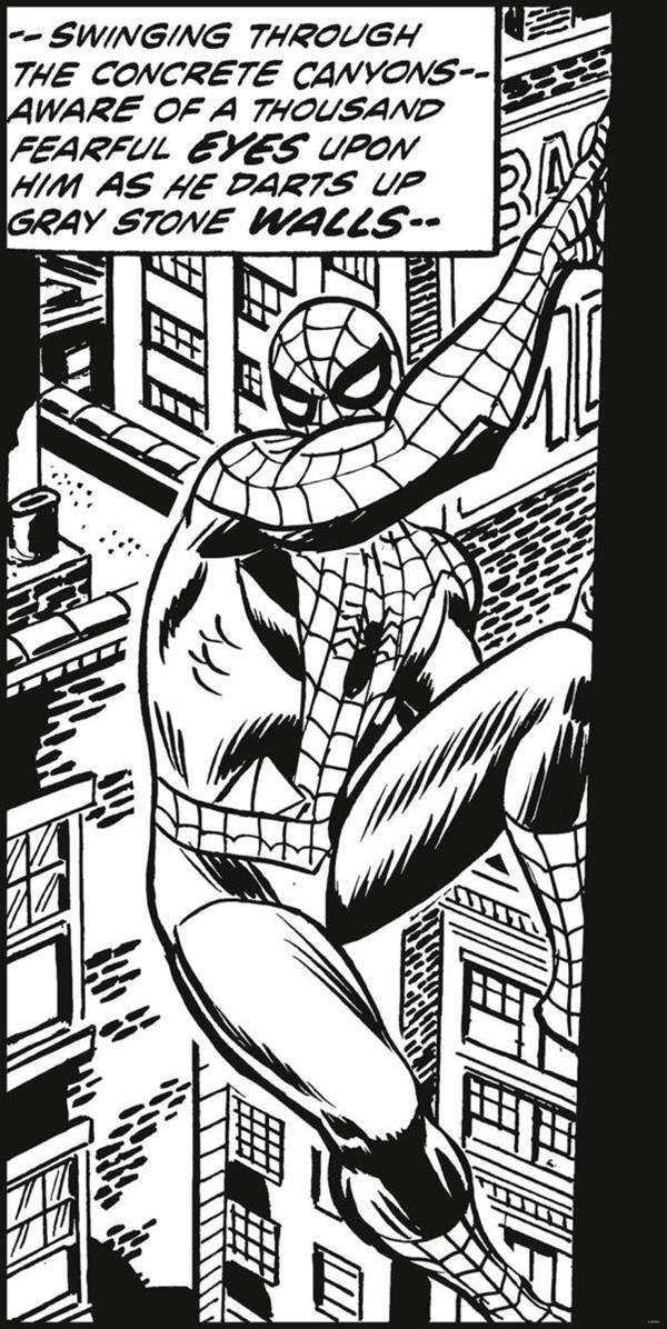 FOTOMURALE INTO ADVENTURE TNT SPIDER-MAN CLASSIC 100X250CM