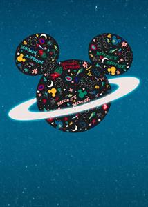 FOTOMURALE INTO ADVENTURE PLANET MICKEY MIS.200X280 CM