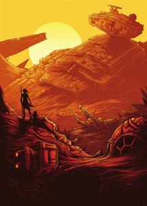 FOTOMURALE INTO ADVENTURE STAR WARS JAKKU MIS.200X280CM