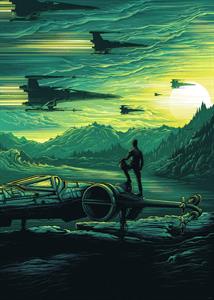 FOTOMURALE INTO ADVENTURE STAR WARS X-WING MIS.200X280CM