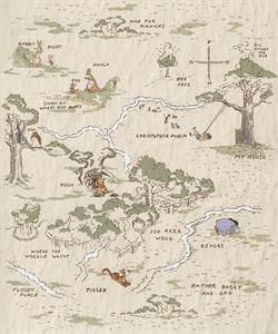 FOTOMURALE WONDERLAND   /IN TNT POOH  MIS.200X240 CM (4TELI)