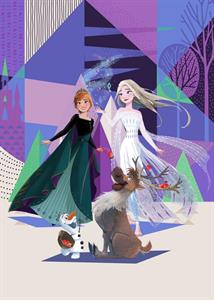 FOTOMURALE INTO ADVENTURE FROZEN ABSTRACT MIS.200X280 CM