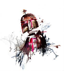 FOTOMURALE INTO ADVENTURE STAR WARS WATERCOLOR 250X280 CM