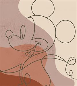 FOTOMURALE INTO ADVENTURE TNT MICKEY LINE DRAWING 250X280CM