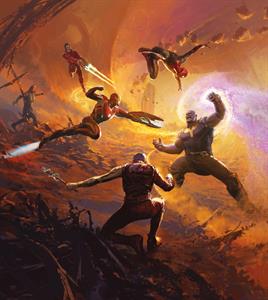 FOTOMURALE INTO ADVENTURE TNT AVENGERS BATTLE.250X280 CM