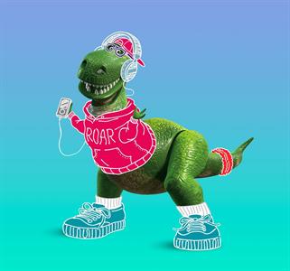 FOTOMURALE INTO ADVENTURE TOY STORY ROAR MIS.300X280 CM