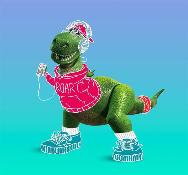 FOTOMURALE INTO ADVENTURE TOY STORY ROAR MIS.300X280 CM