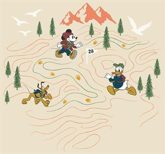 FOTOMURALE INTO ADVENTURE MICKEY MEETS MOUNTAIN 300X280 CM