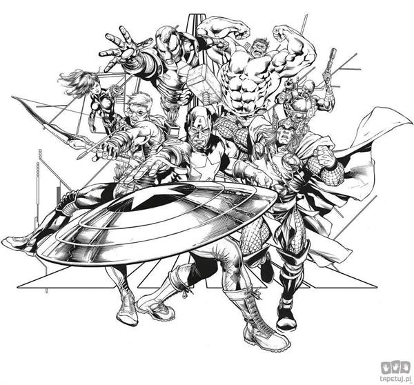 FOTOMURALE INTO ADVENTURE AVENGERS BLACK.WHITE 300X280 CM