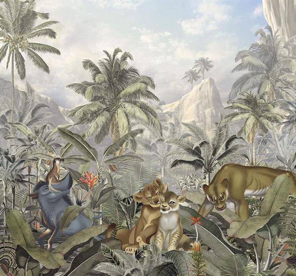 FOTOMURALE INTO ADVENTURE TNT LION KING HILLS MIS.300X280 CM
