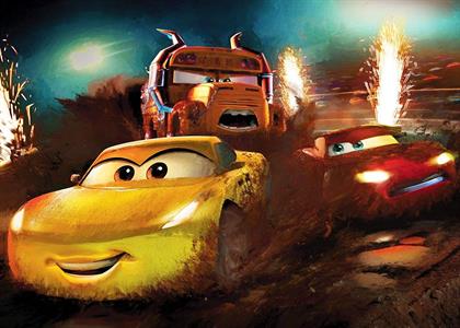 FOTOMURALE INTO ADVENTURE CARS DIRT TRACK MIS.350X250CM