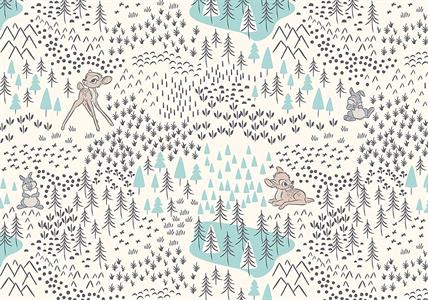 FOTOMURALE INTO ADVENTURE TNT BAMBI WOODLAND 400X280 CM