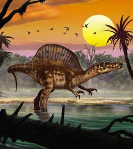 FOTOMURALE INTO ADVENTURE TNT SPINOSAURUS 250X280 CM