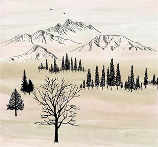 FOTOMURALE INTO ADVENTURE BACKCOUNTRY MIS.300X280CM