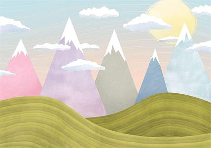 FOTOMURALE INTO ADVENTURE TNT HILLTOPS  MIS.400X280CM