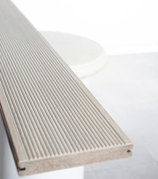 PAVIMENTO EST.143MM TAVOLA PIENA.22MM BEIGE CON STRUT.ALLUMINIO