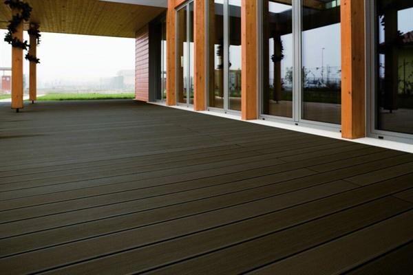 PAVIM. EST. 143mm SP.28 mm BROWN TAVOLA CON FORI STR.F.ZINCATO