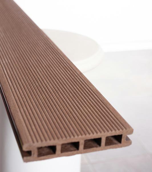 PAVIM. EST. 143mm SP.28 mm BROWN TAVOLA CON FORI STR.F.ZINCATO