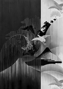 FOTOMURALE KOMAR INK SU TNT YIN YANG MIS.200X280cm