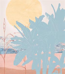 FOTOMURALE KOMAR INK SU TNT FOGLIE DI BANANA MIS.250X280 cm