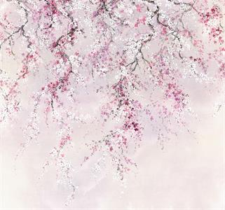 FOTOMURALE KOMAR INK SU TNT FIORI DI CILIEGIO MIS.300X280cm