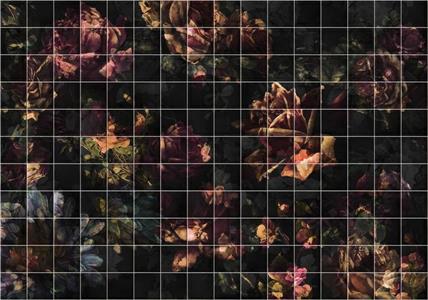 FOTOMURALE KOMAR INK SU TNT TILES FLOWERS MIS.400X280cm