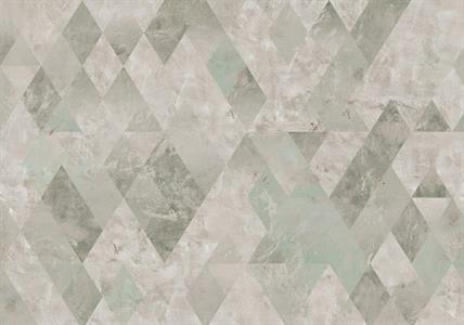 FOTOMURALE KOMAR INK SU TNT GEOM.GREEN MIS.400X280cm