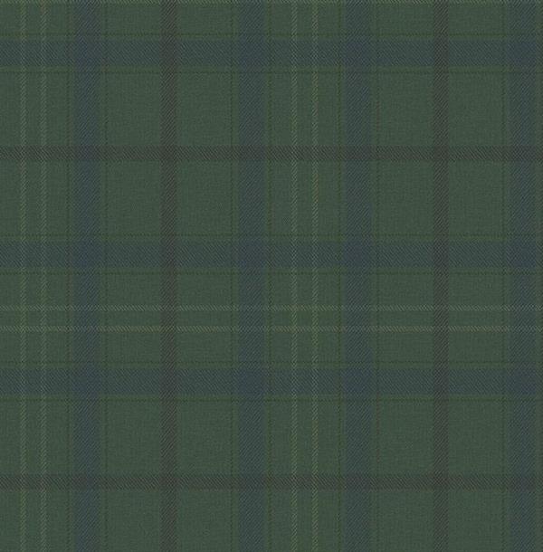 SAUVAGE PARATO SU TNT RIGHE QUADRONI VERDE 10x0,52mt