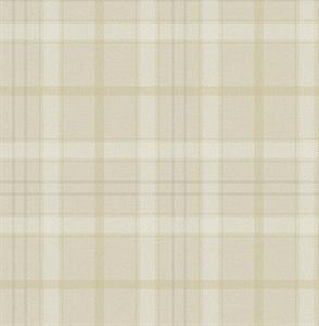 SAUVAGE PARATO SU TNT RIGHE QUADRONI BEIGE 10x0,52mt
