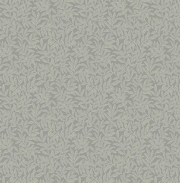 BRITISH HERITAGE PARATO SU TNT FOGLIE GRIGIO 10x0,52 mt