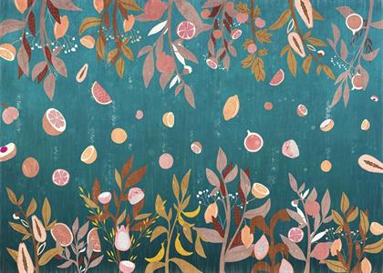 FOTOMURALE LE JARDIN    REVE DE FRUITS MIS.350X250 CM