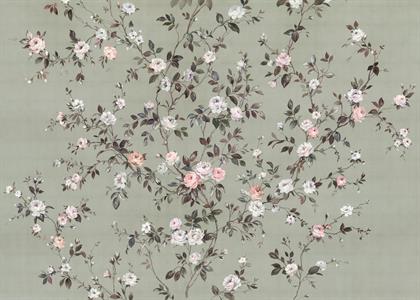 FOTOMURALE LE JARDIN    FLOWERS WHITE MIS.350X250CM