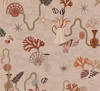 LLAR PARATO TNT         DIS.CONCHIGLIE BEIGE 50X1000CM