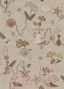 LLAR PARATO VINILICO    DIS.CONCHIGLIE BEIGE 50X1000CM