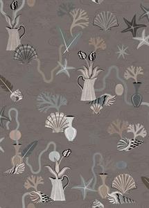 LLAR PARATO VINILICO    DIS.CONCHIGLIE MARR. 50X1000CM
