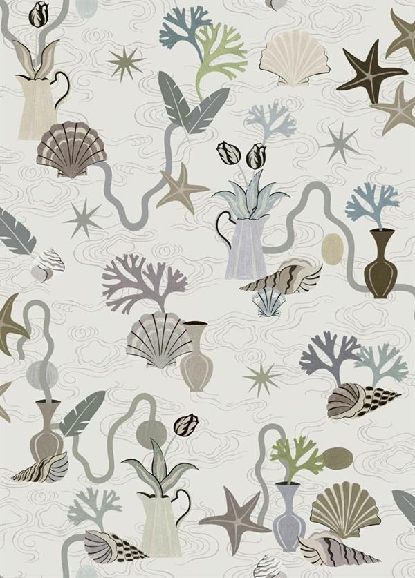 LLAR PARATO VINILICO    DIS.CONCHIGL.PANNA 50X1000CM