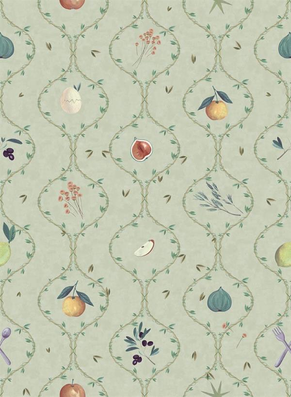 LLAR PARATO VINILICO    FOGLIE BEIGE MIS.50X1000 CM