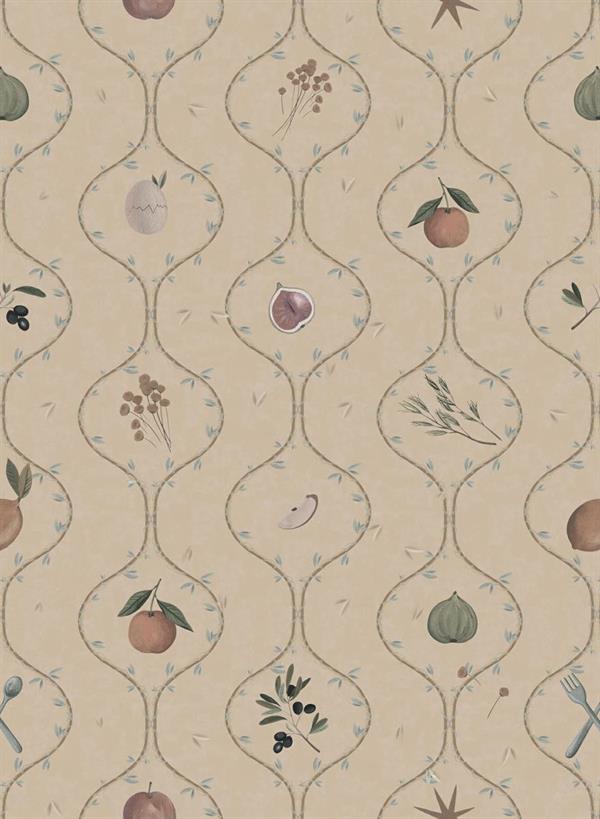 LLAR PARATO VINILICO    FOGLIE ROSE' MIS.50X1000 CM