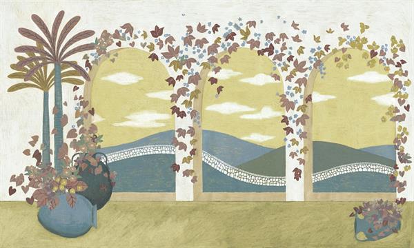 LLAR MURALE VINILICO    PAES. VERDE MIS. AL MQ