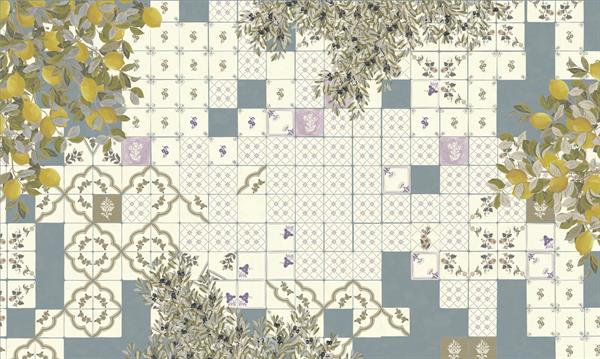 LLAR MURALE VINILICO    TILES VIETRESE GRIGIO MIS. AL MQ