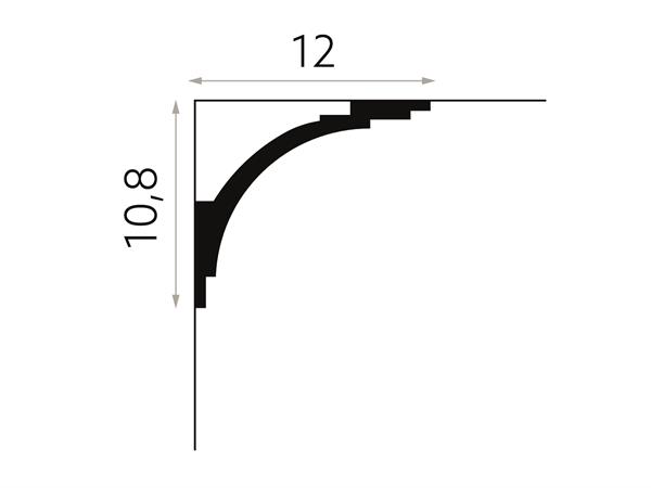 Profili all.led/tende Polyforce 12X10,8X200CM Cf.9 pz