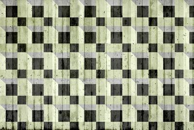 INTO THE MOOD STAMPA DIG TNT GEOMETRICO VERDE 3D AL MQ SMOOTH