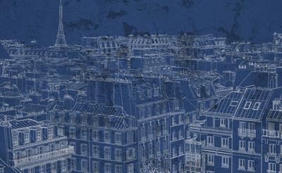 INTO THE MOOD STAMPA DIG TNT UNITO BLU  DIS. PARIGI AL MQ SMOOTH