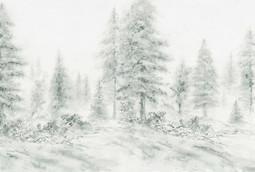 INTO THE MOOD STAMPA DIG TNT ALBERI FONDO GRIGIO AL MQ SMOOTH