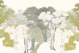 INTO THE MOOD STAMPA DIG TNT ALBERI VERDE BEIGE 3D AL MQ SMOOTH
